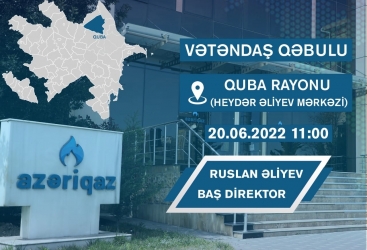 Ruslan Əliyev Quba və Qusar sakinləri ilə görüşəcək