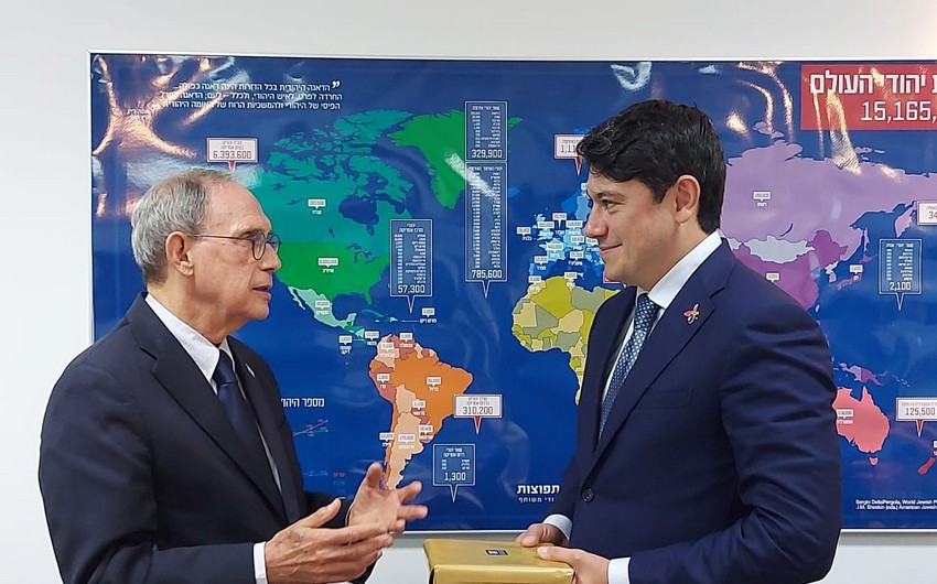 Fuad Muradov israilli həmkarı ilə görüşüb