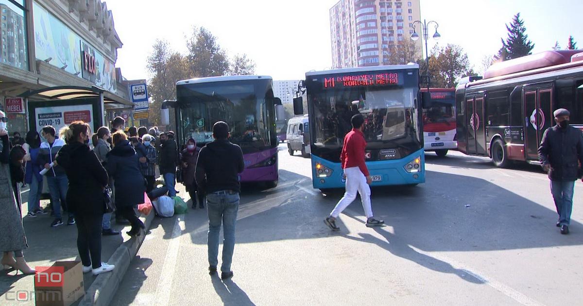 Paytaxtda 45 avtobus gecikmə ilə hərəkət edir