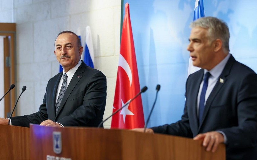 İsrailin XİN başçısı Türkiyədə - Çavuşoğlu ilə görüşdü
