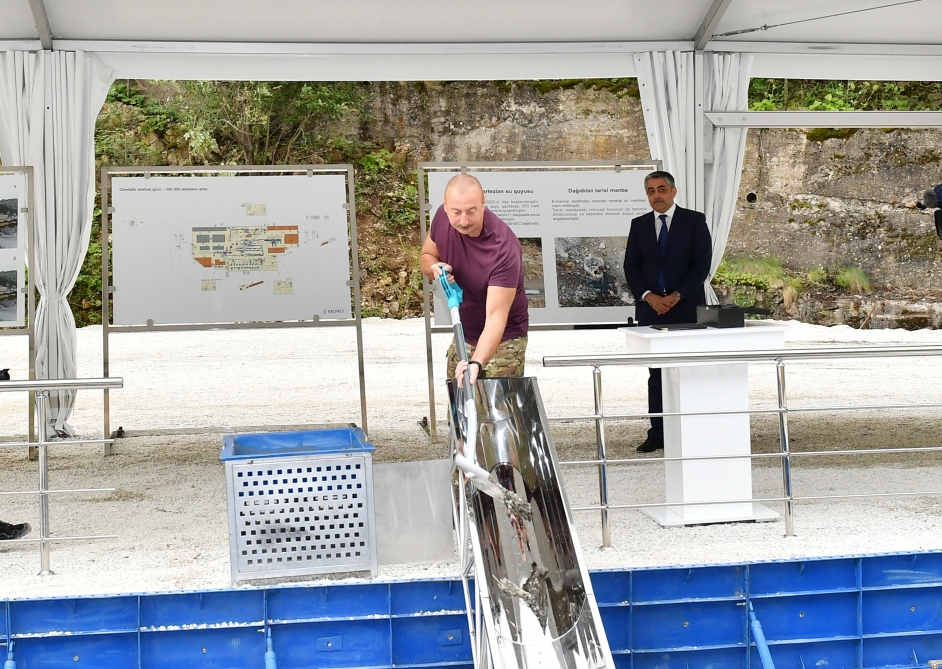 İstisu sanatoriyasının təməli qoyuldu - FOTO