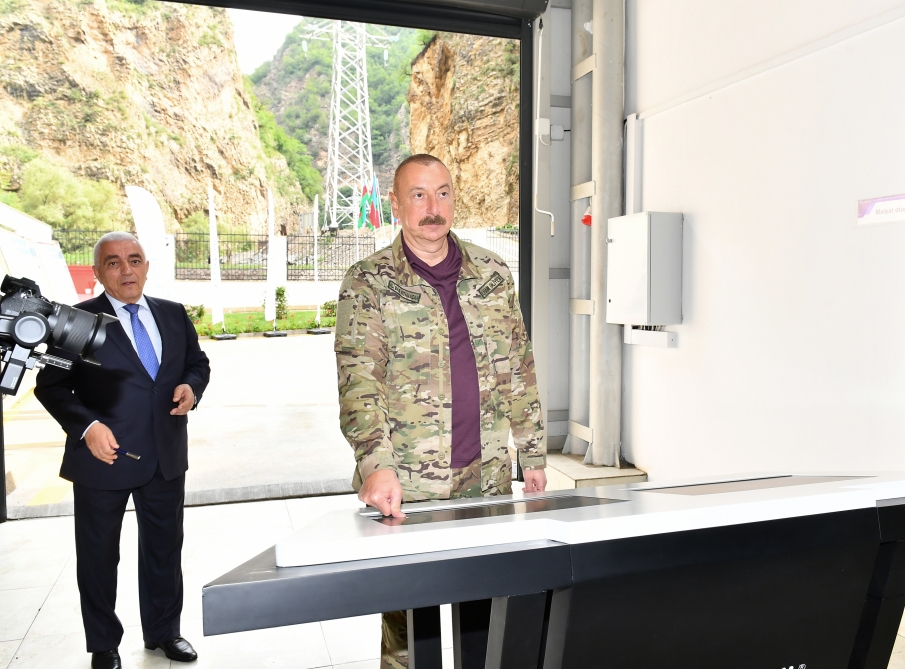Kəlbəcərdə Su Elektrik Stansiyasının açılışı oldu - FOTO