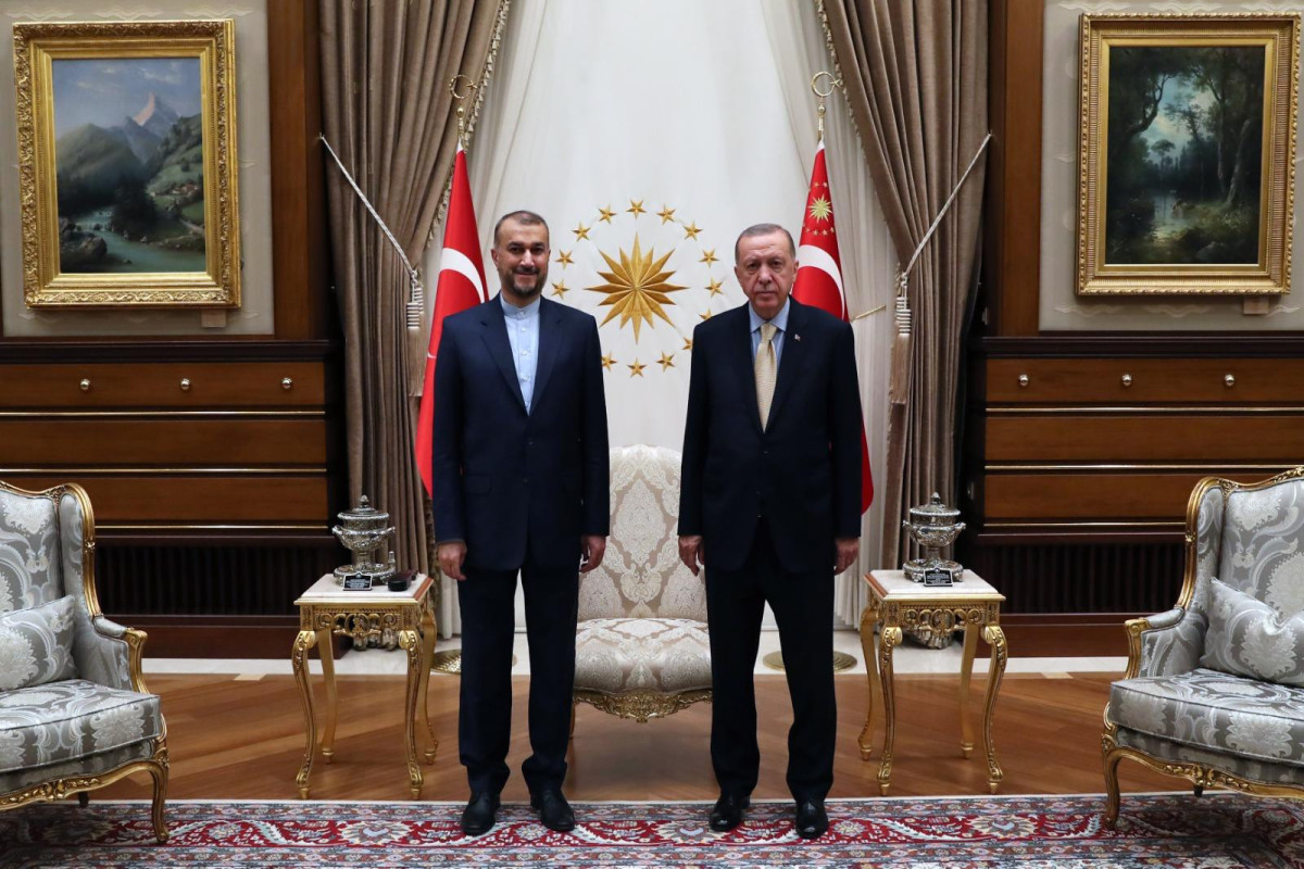 Ərdoğan İranın xarici işlər nazirini qəbul etdi