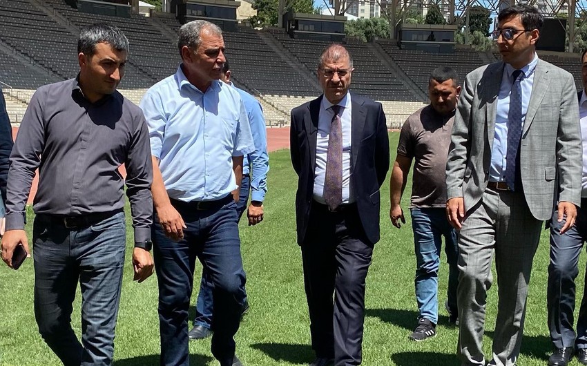 Nazir “Qarabağ”ın hazırlığını izlədi - FOTO