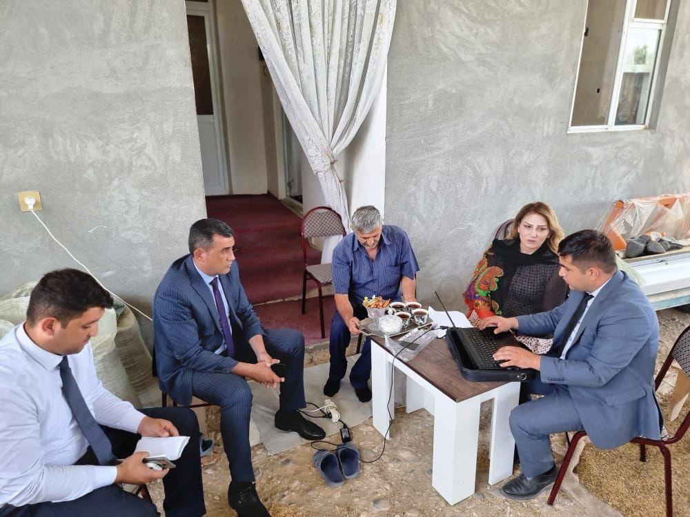 Goranboyda şəhid və qazi ailələri ziyarət edilib