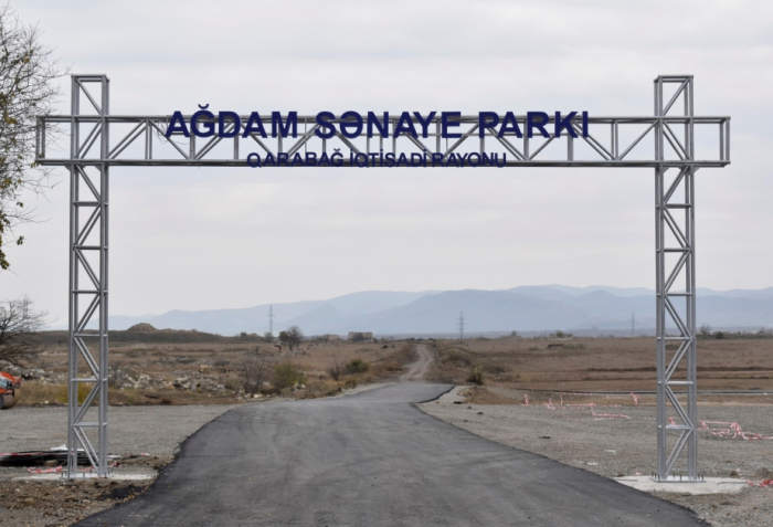 Ağdam Sənaye Parkında tikinti işlərinə başlanılır