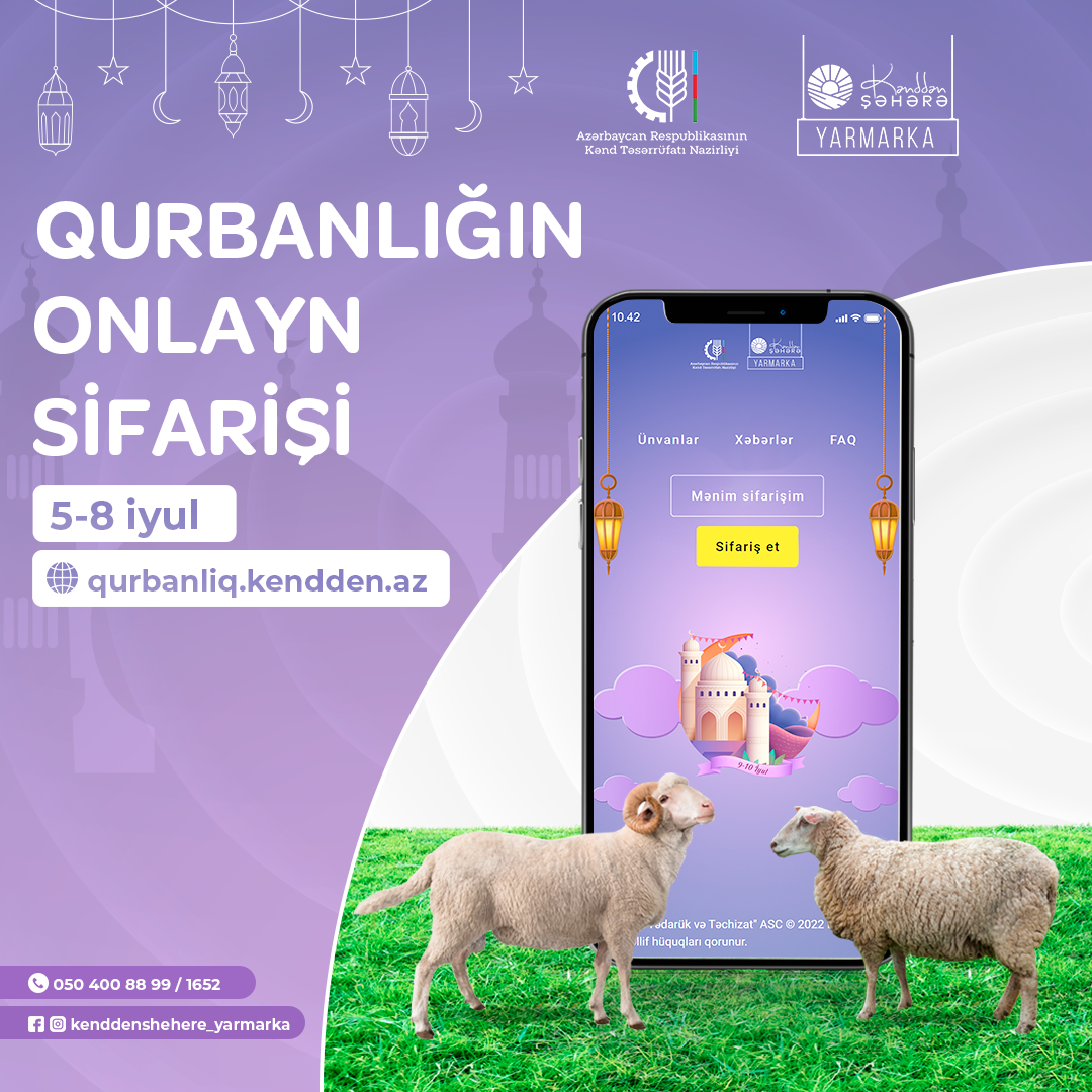 Qurbanlıq qoyunları onlayn sifariş vermək olacaq - SİYAHI