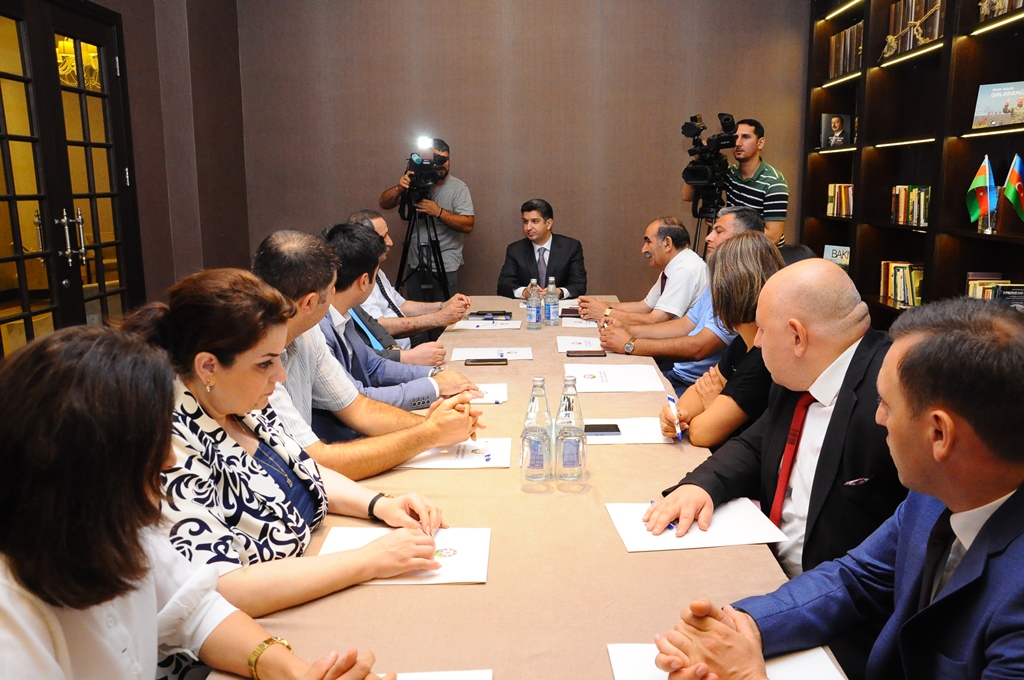 Naftalanda jurnalistlərlə görüş keçirilib