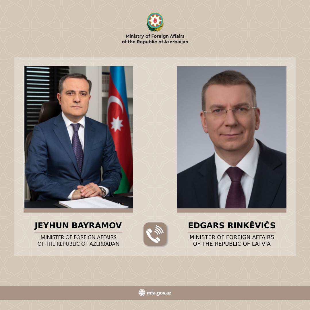 Ceyhun Bayramov latviyalı həmkarı ilə DANIŞDI