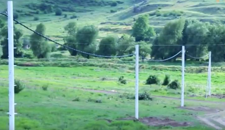 Laçına yeni elektrik xətti çəkildi - VİDEO