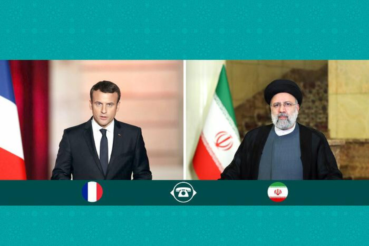 Makron Rəisi ilə danışıqlar apardı 