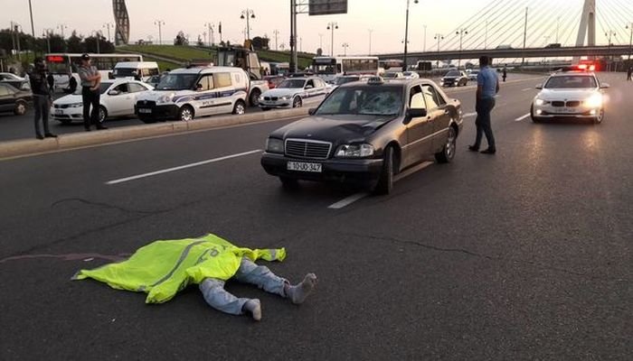 Piyadanı vurub qaçan sürücü tutuldu