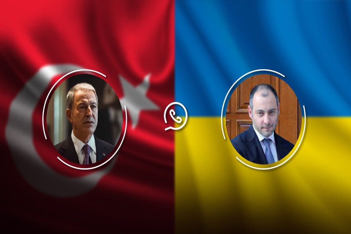 Hulusi Akar ukraynalı nazirlə taxıldan danışdı 