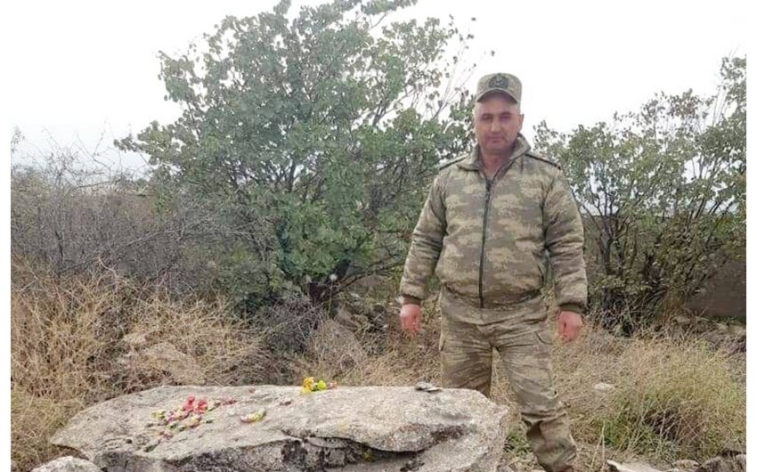 Kəlbəcərdə minaya düşən komandiri ziyarət etdilər