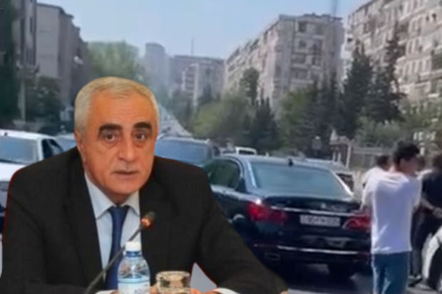 Bakıda nazir müavini qəzaya düşdü - FOTO