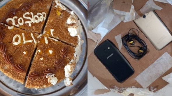 Həbsxanaya tortun içində telefon keçirmək istədi