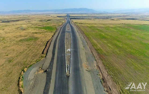 Bərdə-Ağdam yolunun tikintisi sürətləndirildi