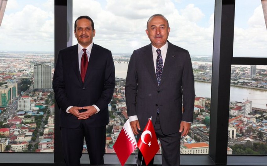 Çavuşoğlu qətərli həmkarı ilə görüşdü