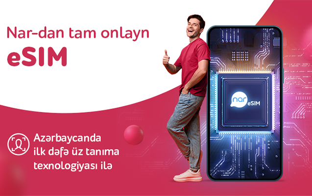 Azərbaycanda ilk üztanıma texnologiyalı - eSIM xidməti