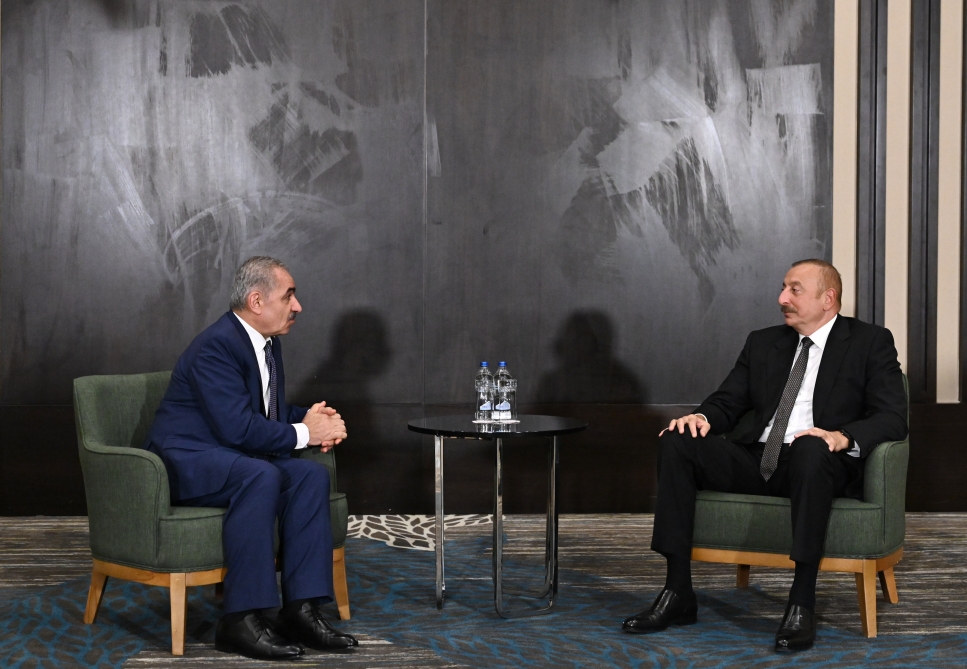 Prezident Fələstinin Baş naziri ilə görüşüb - YENİLƏNİB