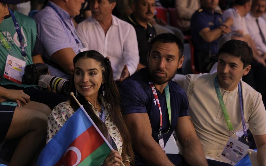 Leyla Əliyeva Konyada güləş yarışlarını izlədi