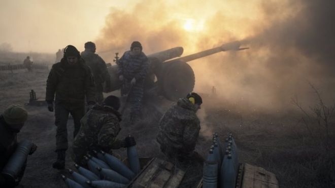 Rusiya ordusunun hərbi karvanı vuruldu: