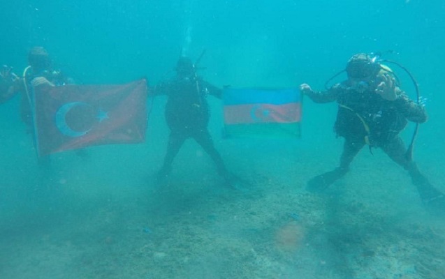Azərbaycan və Türkiyə hərbçiləri birgə təlim keçir - FOTO