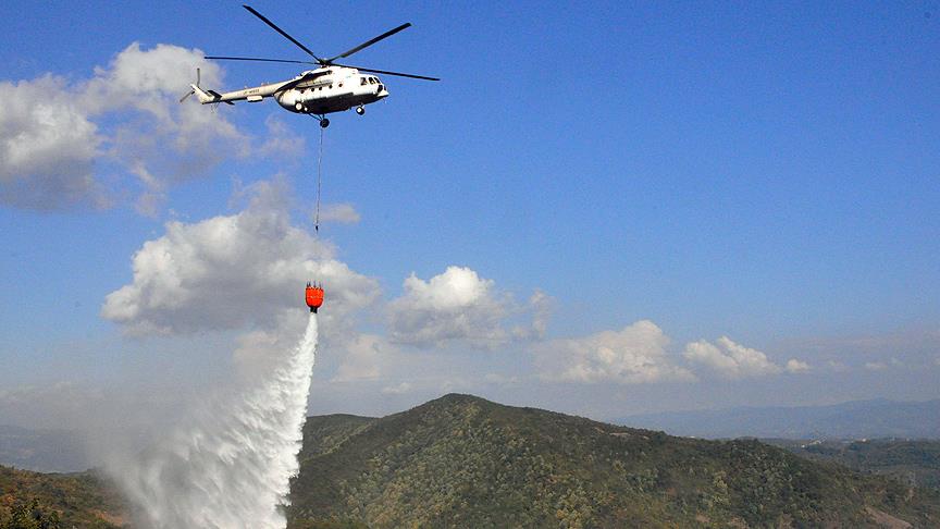 Qəbələ və Şabranda yanğın - Helikopter göndərildi