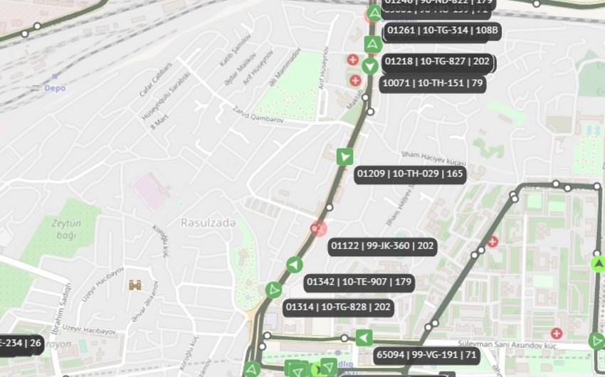 Tıxaca görə onlarla avtobus gecikdi