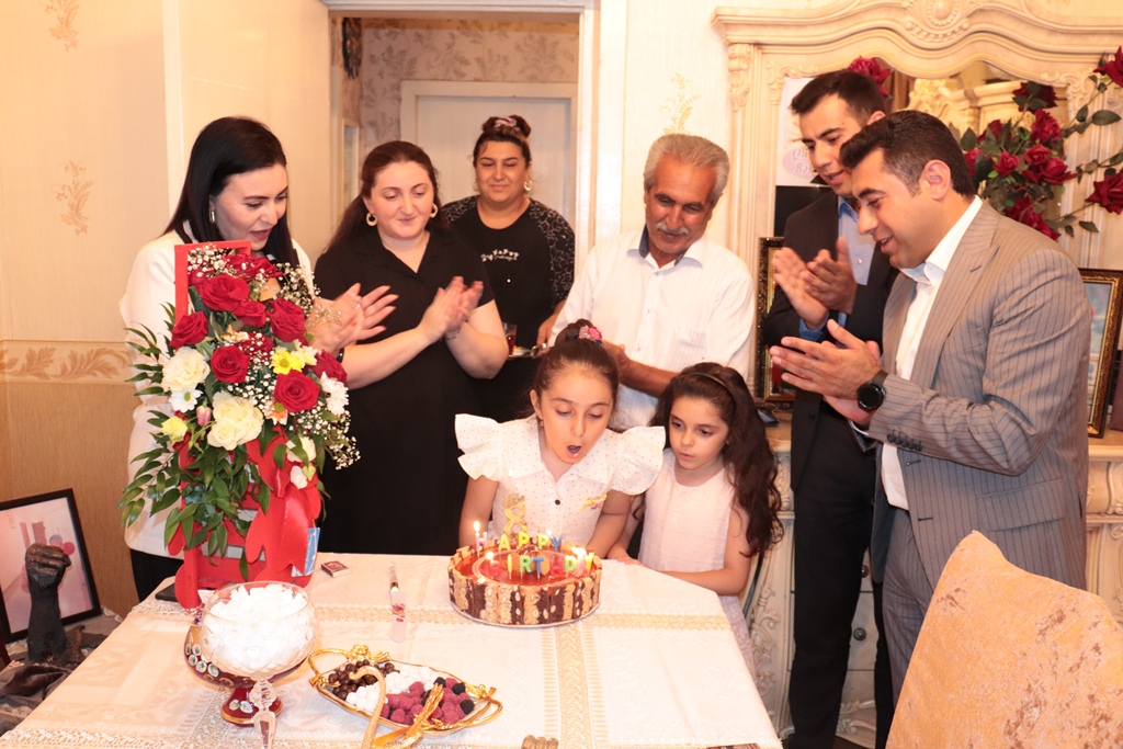 Naftalanda şəhid övladlarının ad günləri qeyd olunub