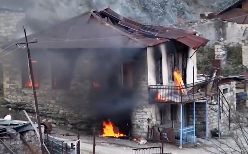 Xaricdəki azərbaycanlılardan Laçının yandırılmasına ETİRAZ 