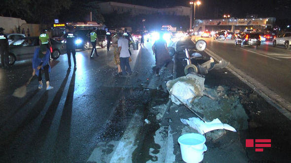 Bakıda ağır yol qəzası: 6 maşın toqquşdu
