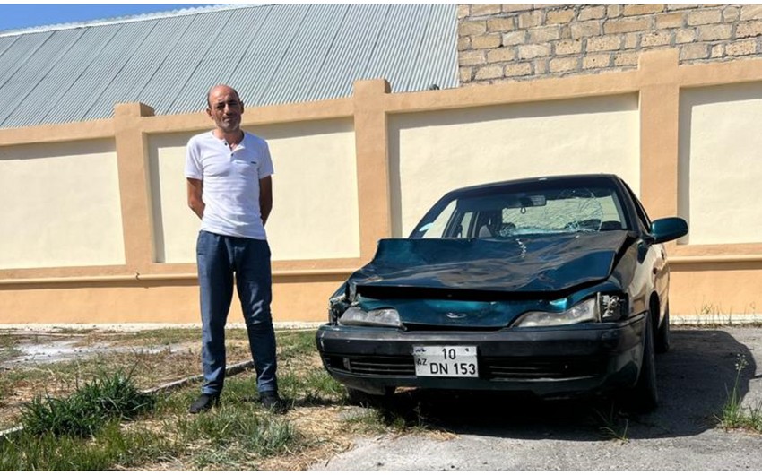 Narkoman sürücü qəza törətdi - Həbs olundu