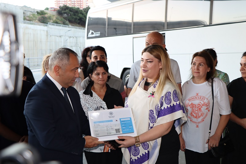 Şuşaya yolan salınan 10 000-ci sərnişin - FOTOLAR
