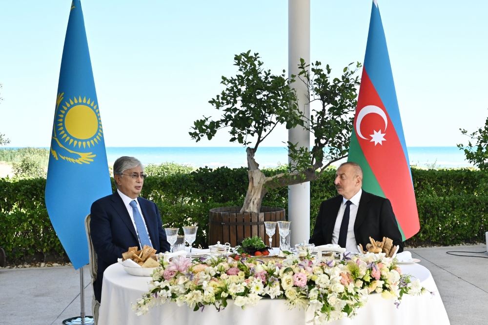 Bakıda Tokayevin şərəfinə rəsmi ziyafət verilib