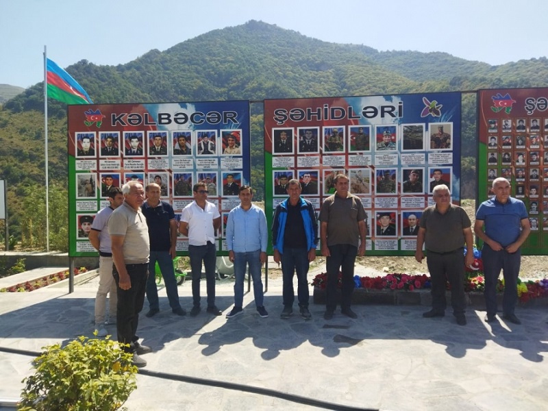 Kəlbəcərdə Şəhidlər abidəsi ziyarət edildi - FOTO