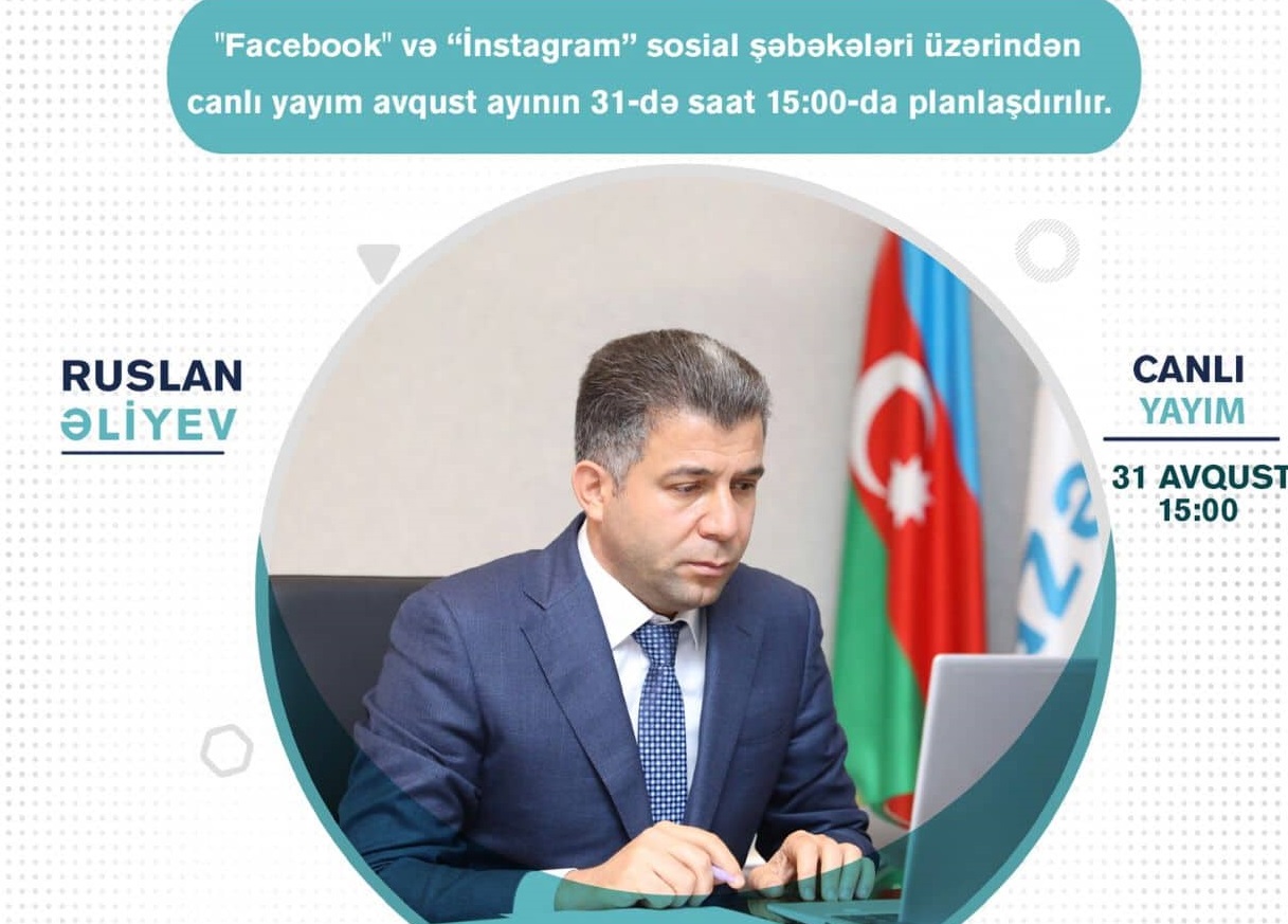 Ruslan Əliyev eyni anda 2 sosial şəbəkədə canlı yayımda olacaq