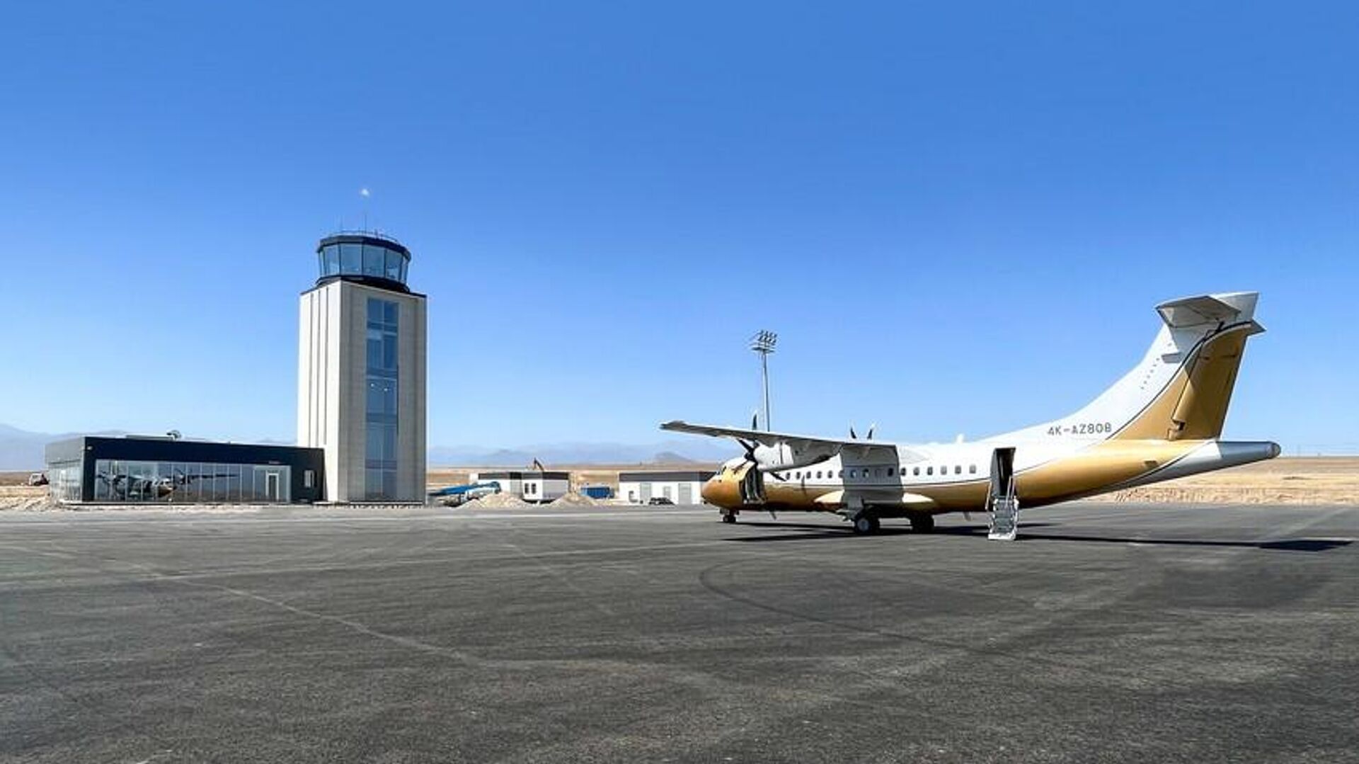 Zəngilan aeroportundan ilk test uçuşu - VİDEO