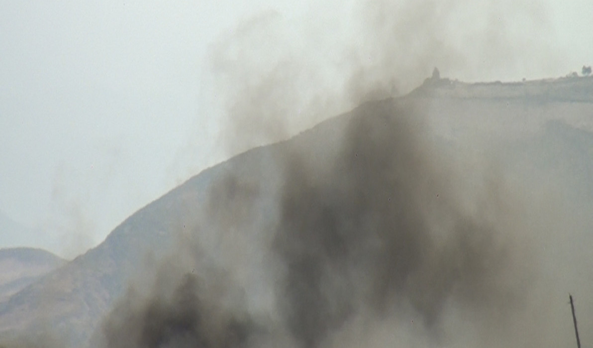 Oğuzda dağlıq ərazidə YANĞIN