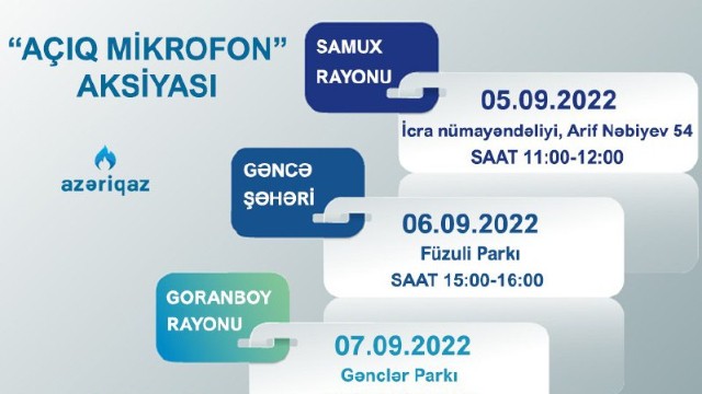Daha 5 şəhər və rayonda “Açıq mikrofon” qurulacaq