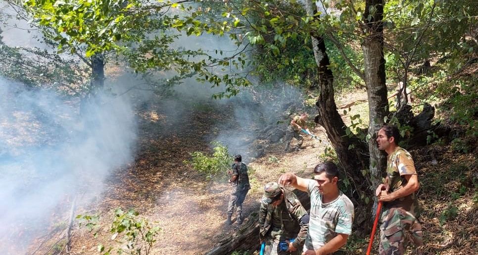 Qəbələ, Oğuz və Zaqataladakı yanğınlar davam edir