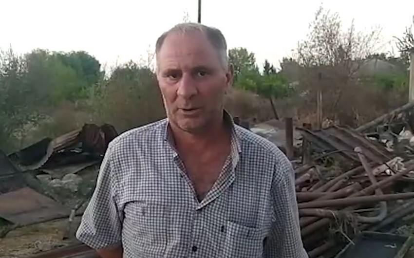 Qəsdən yanğın törədən şəxs əməlini etiraf etdi - VİDEO