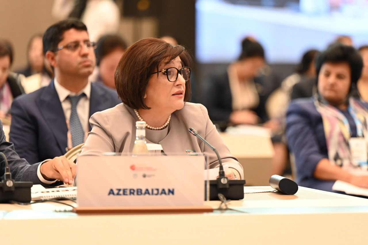 Sahibə Qafarova spikerlərin sammitində çıxış edib