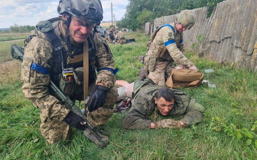 Rus polkovnik Ukrayna hərbçilərinə əsir düşdü - FOTO