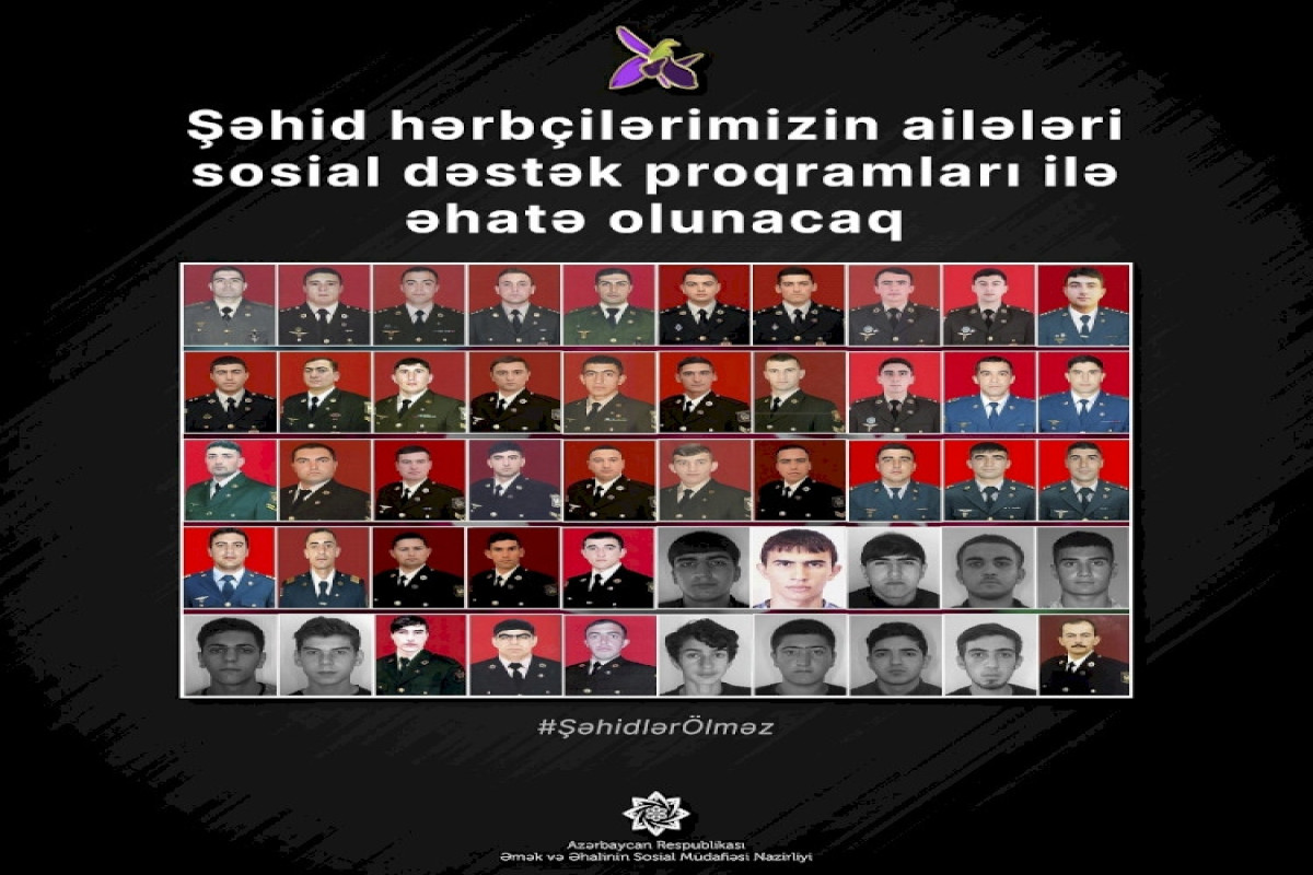 Prezident şəhidlərlə bağlı nazirliyə tapşırıq verib