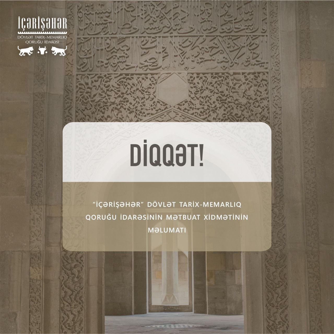 “İçərişəhər”də bir sıra tədbirlər ləğv edilib
