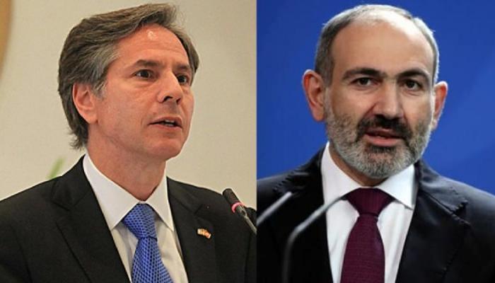 Blinken Paşinyanla danışdı: dövlət katibi mövzu ilə şəxsən məşğul olacaq