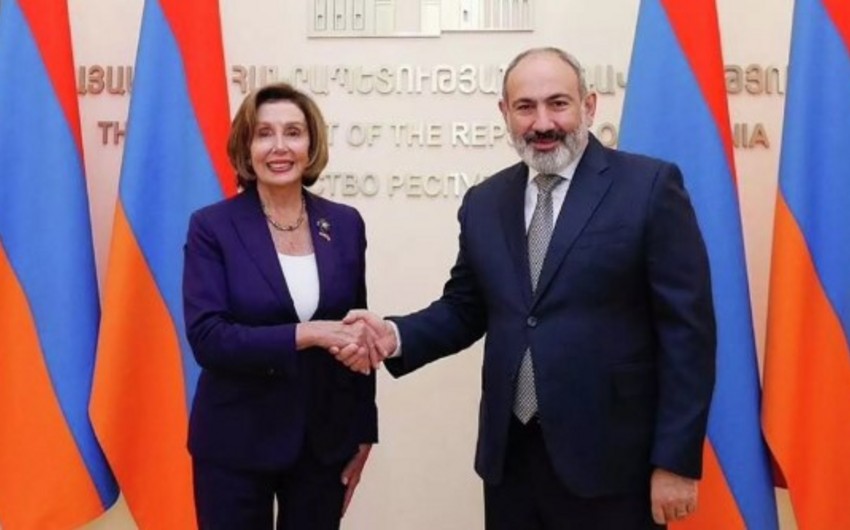 Pelosi Paşinyanla görüşdü 