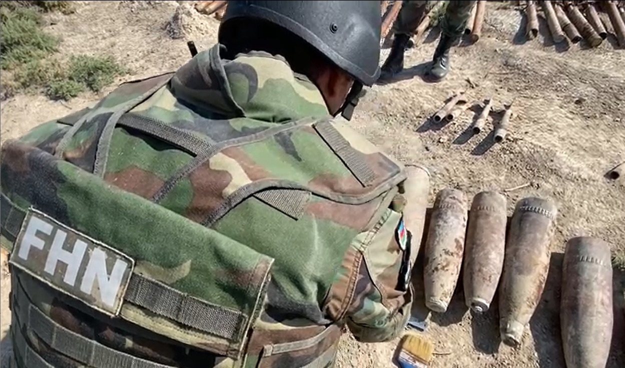 Sumqayıtda çox sayda mərmi aşkarlandı