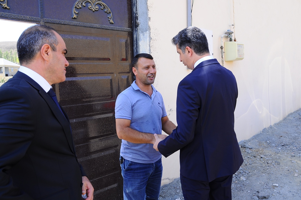 Vətən müharibəsinin ilk mülki şəhidinin ailəsi ziyarət olundu